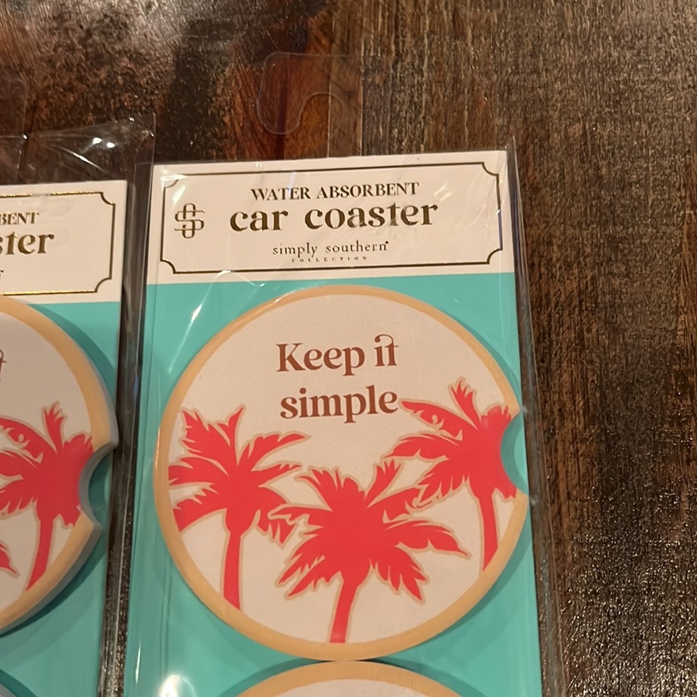 Simply Southern “Keep it Simple” Car Air Fresheners and Coasters Set - Picture 6 of 7